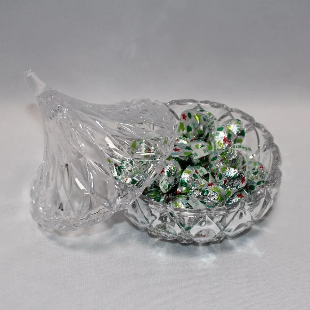 Hersheys Kisses Lead Crystal Candy Dish - Picture 3 of 11